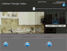 Tablet Screenshot of cabinetdesignsales.com